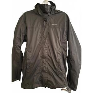 Marmot Black Waterproof Rain Jacket Men’s L Hooded